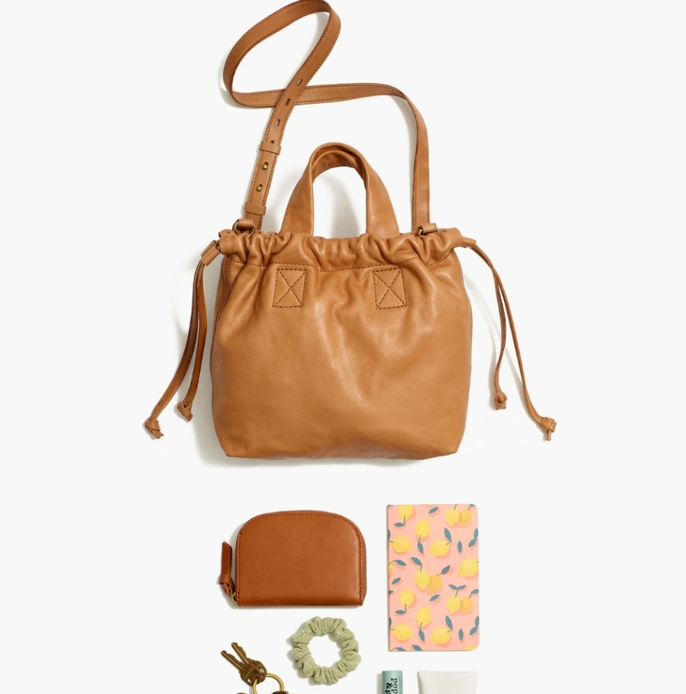 MADEWELL Piazza Leather Drawstring Handbag - Picture 3 of 11